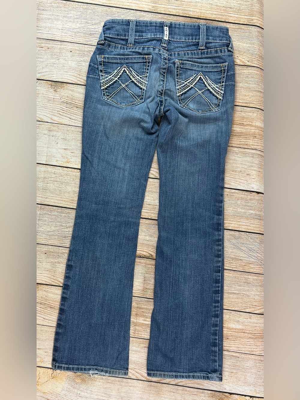 Women’s Ariat Real Denim Blue Jeans Light Was Size 27 Regular